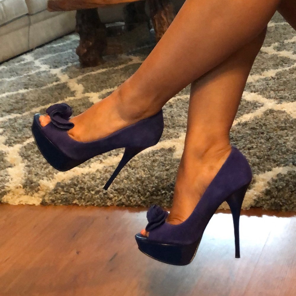 Blue Suede Heels 👠